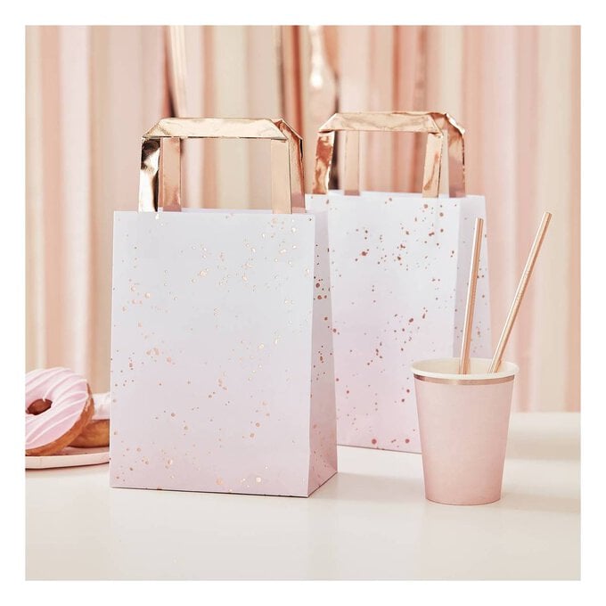 Ginger Ray Rose Gold Party Bags 5 Pack image number 1
