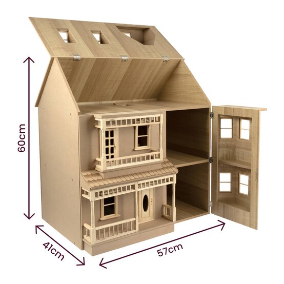 Exmouth Unpainted Doll's House Kit image number 6