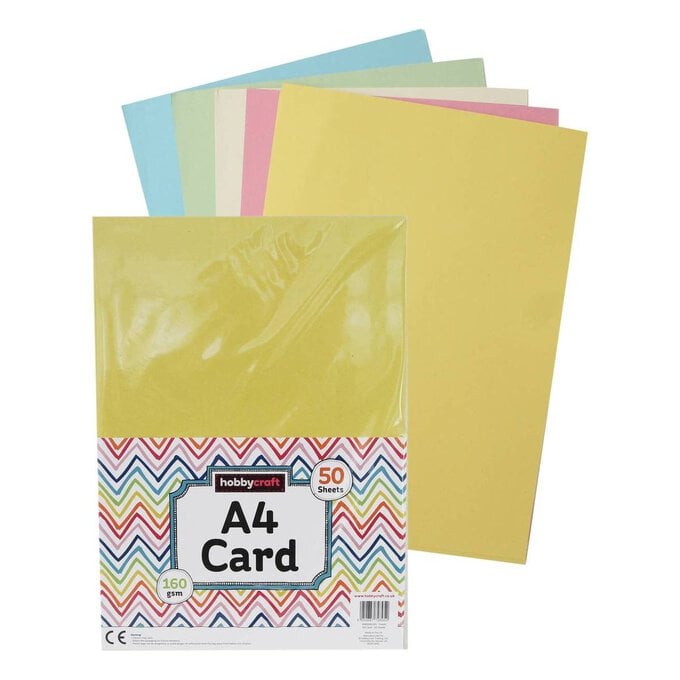 Pastel Card A4 50 Pack image number 1