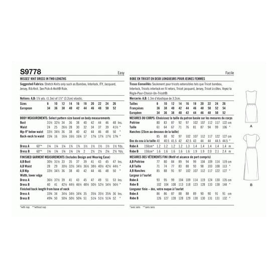 Simplicity Women's Dress Sewing Pattern S9778 (K5 8-16) image number 2