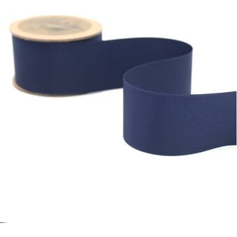 Navy Blue Grosgrain Ribbon 38mm x 5m image number 3