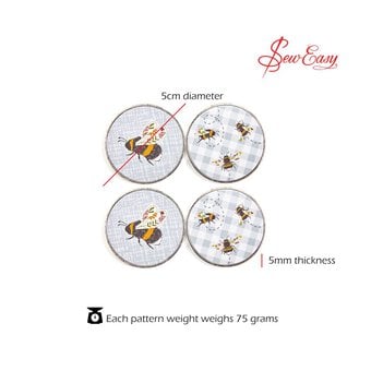 Sew Easy Bee Fabric Weights 4 Pack image number 4