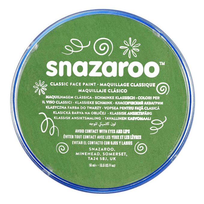 Snazaroo Grass Green Face Paint Compact 18ml