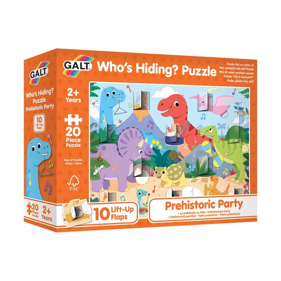Galt Who’s Hiding Prehistoric Party Puzzle image number 1