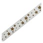 White and Gold Star Printed Ribbon 15mm x 3m image number 4