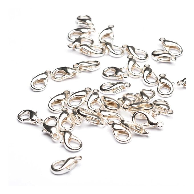 Beads Unlimited Silver Plated Trigger Clasp 15mm x 6mm 13 Pack image number 1