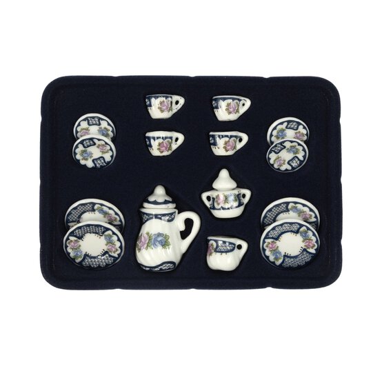 Doll&rsquo;s House Heavy Floral Tea Set  image number 3