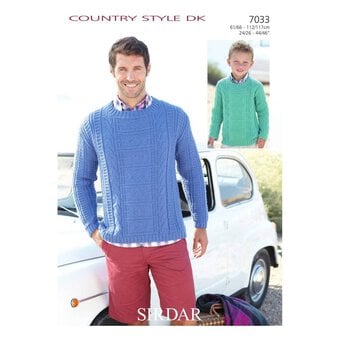 Sirdar Country Style DK Men's Sweater Digital Pattern 7033