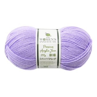Women’s Institute Bright Lilac Premium Acrylic Yarn 100g