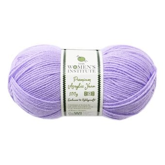 Women’s Institute Bright Lilac Premium Acrylic Yarn 100g