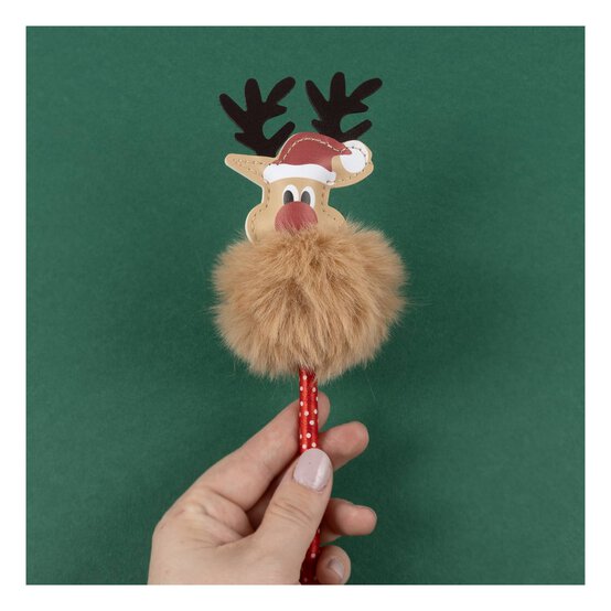 Reindeer Pom Pom Pen image number 5