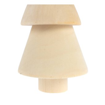 Wooden Standing Tiered Tree 12cm image number 3