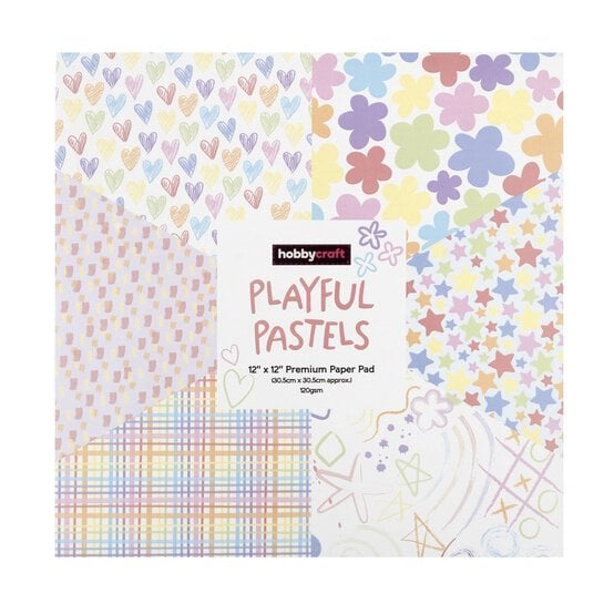 Playful Pastels Paper Pad 12 x 12 Inches 18 Pack image number 4