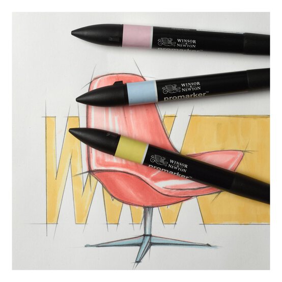 Winsor & Newton Pastel Tones 2 Promarkers 3 Pack image number 2
