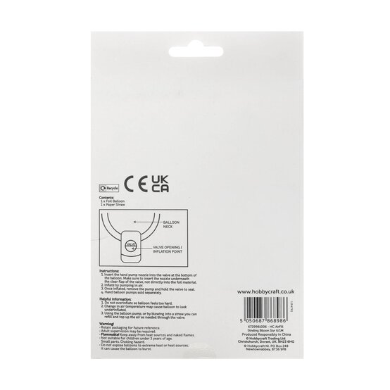 Standing Silver Number 6 Balloon 1m image number 5