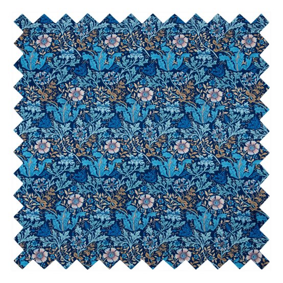 Blue Woodblock Floral Medium Sewing Box image number 3