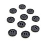 Hemline Black Basic Jacket Button 10 Pack image number 1