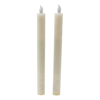 Flickering Taper LED Candles 2 Pack