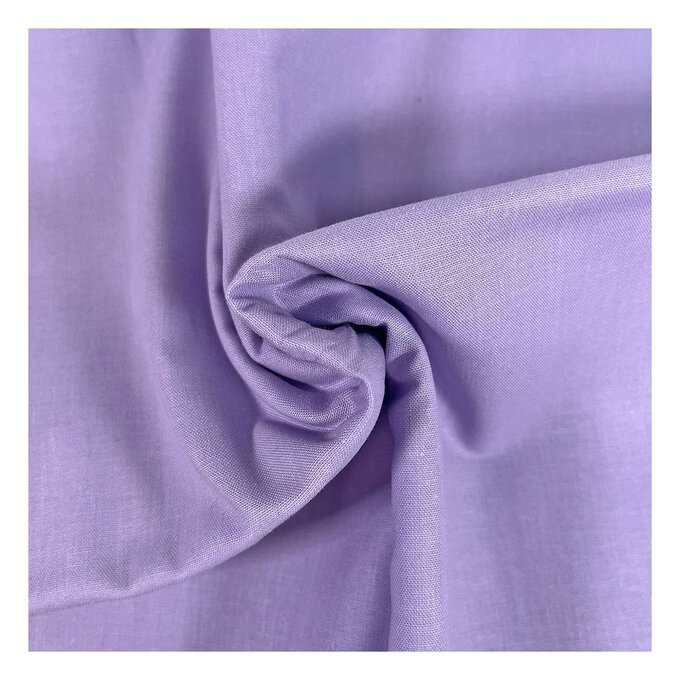 Lilac Organic Premium Cotton Fabric by the Metre image number 1