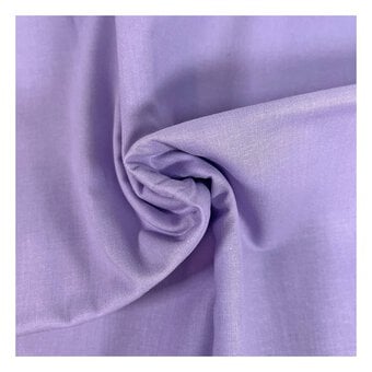 Lilac Organic Premium Cotton Fabric by the Metre