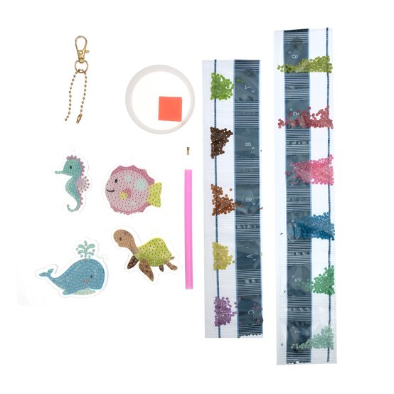Sea Life Diamond Art Keyring Kit image number 4