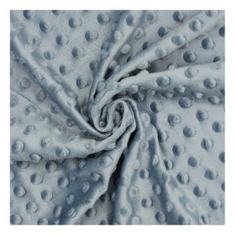 Light Denim Soft Dimple Fleece Fabric by the Metre