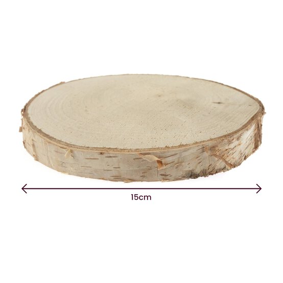 Birch Wooden Slice 15cm image number 5