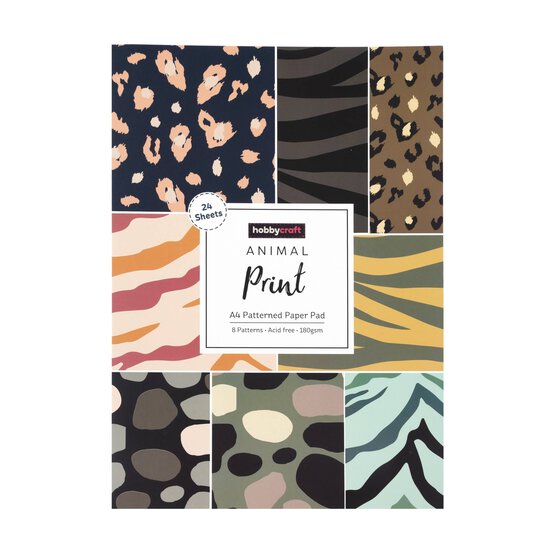 Animal Print Paper Pad A4 24 Pack image number 4