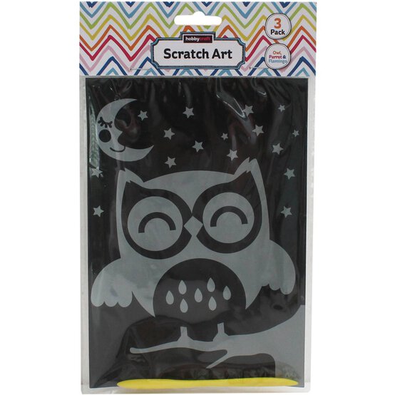 Owl Scratch Art 3 Pack image number 3
