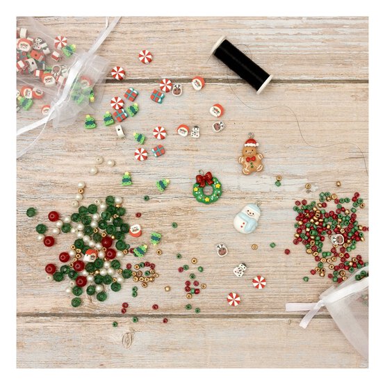 Christmas Clay Beads 130 Pack image number 2