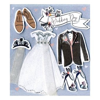 Express Yourself Wedding Outfit Card Toppers 6 Pieces