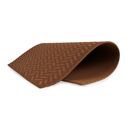 Brown Wavy Embossed EVA Foam Sheet 22.5cm x 30cm image number 3