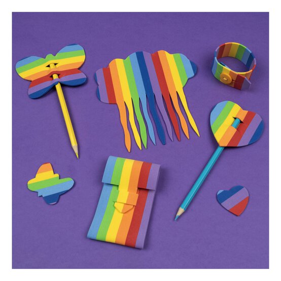 Rainbow EVA Foam Sheet 22.5cm x 30cm image number 2