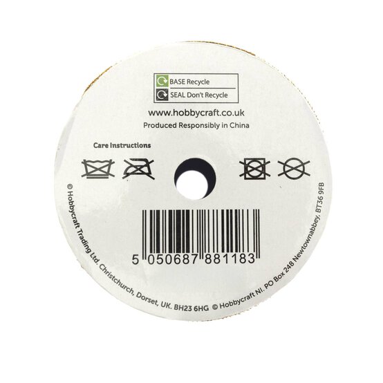 Gold Tree Wire Edge Organza Ribbon 63mm x 3m image number 6