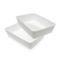 White Storage Organisers 26cm x 17.5cm 2 Pack image number 1