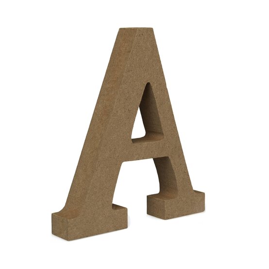 MDF Wooden Letter A 13cm image number 1