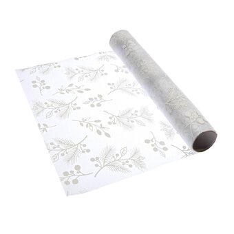 Festive Foliage Organza Fabric Roll 28cm x 2m