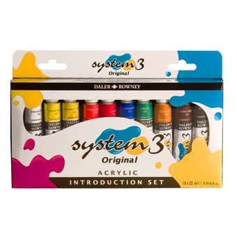Daler-Rowney System3 Acrylic Introduction Set 22ml 10 Pack