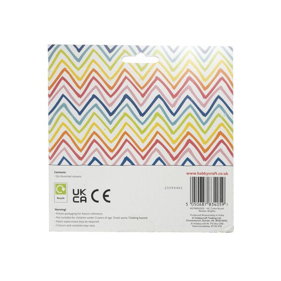 Bright Brush Markers 12 Pack image number 4