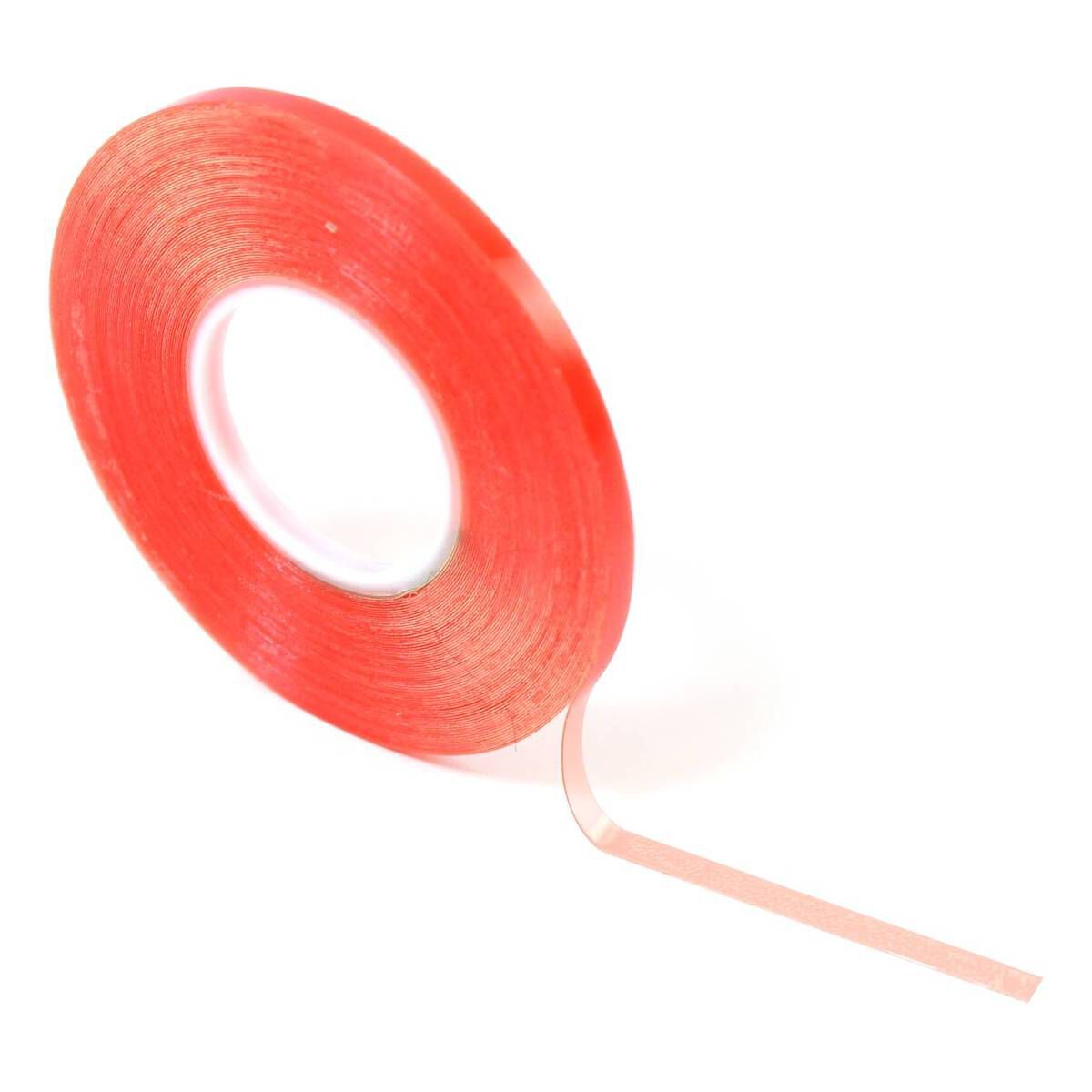 Red Liner Double Sided Clear Tape 3mm x 10m Hobbycraft