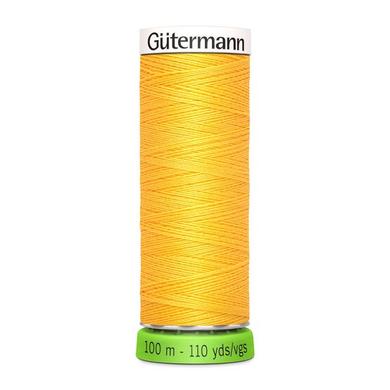 Gutermann Yellow Sew All Recycled rPET Thread 100m (417) image number 1