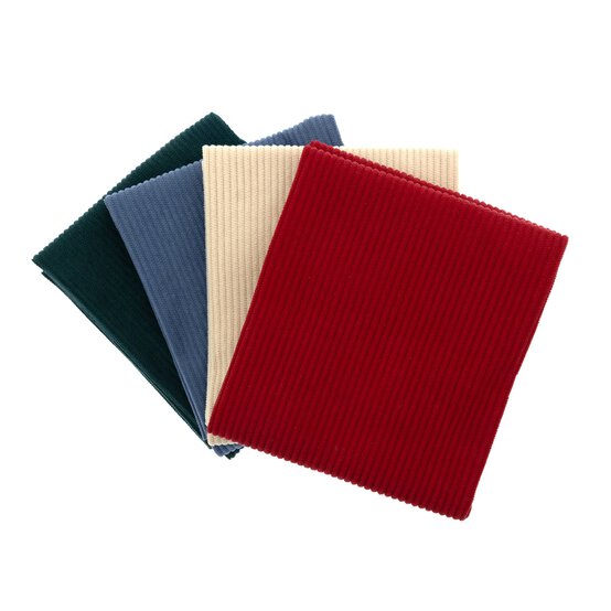 Corduroy Polyester Fat Quarters 4 Pack image number 1