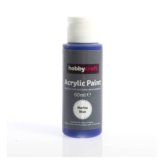 Marine Blue Acrylic Craft Paint 60ml image number 1