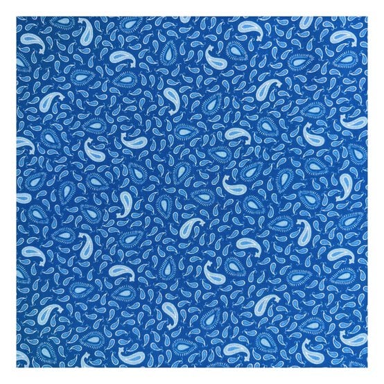 Island Haven Lagoon Paisley Cotton Fabric by the Metre image number 2