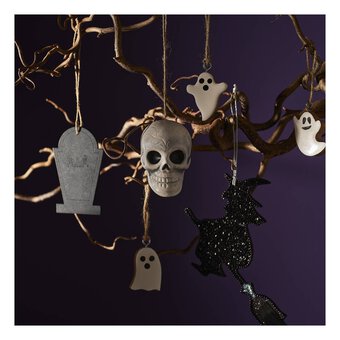 Hanging Ceramic Skull 7cm