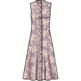 Simplicity Button Front Dress Sewing Pattern S9260 (10-18) image number 3
