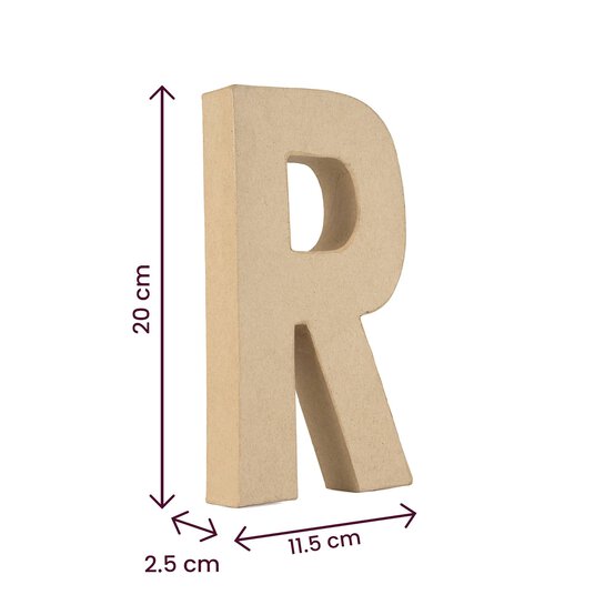 Mache Letter R 20cm image number 3