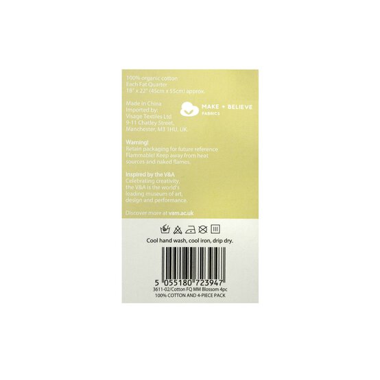 William Morris Blossom Cotton Fat Quarters 4 Pack image number 8