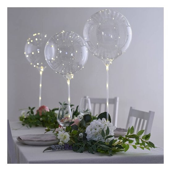 Create & Celebrate Balloons with LED Lights 5 Pack  image number 1