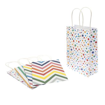 Multicolour Party Paper Gift Bags 5 Pack